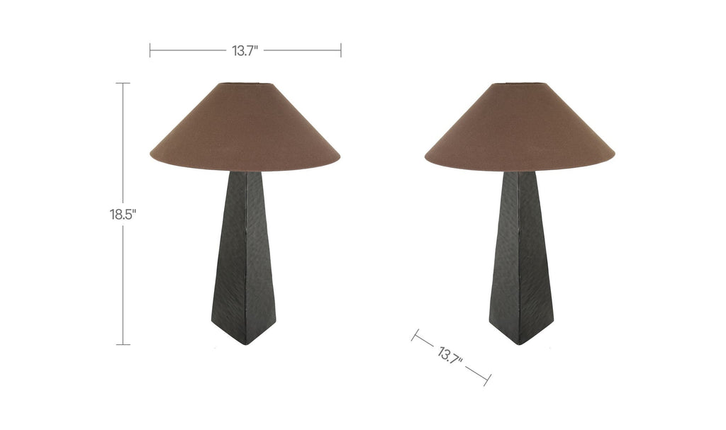 Black Ceramic Dorsey Table Lamp