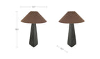 Black Ceramic Dorsey Table Lamp