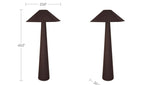 Ceramic Gigi Floor Lamp, Dark Brown