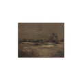 Ode framed painting by Moe's Home Collection, canvas, abstract multicolor layered composition
