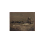 Ode framed painting by Moe's Home Collection, canvas, abstract multicolor layered composition