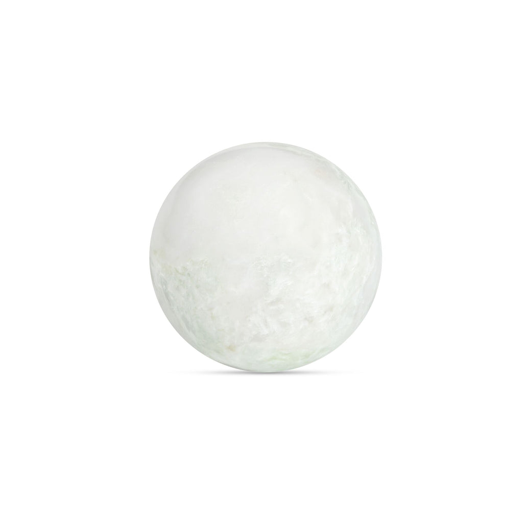 Odessa sphere tabletop accent by Moe's Home Collection, Indian green onyx marble, polished