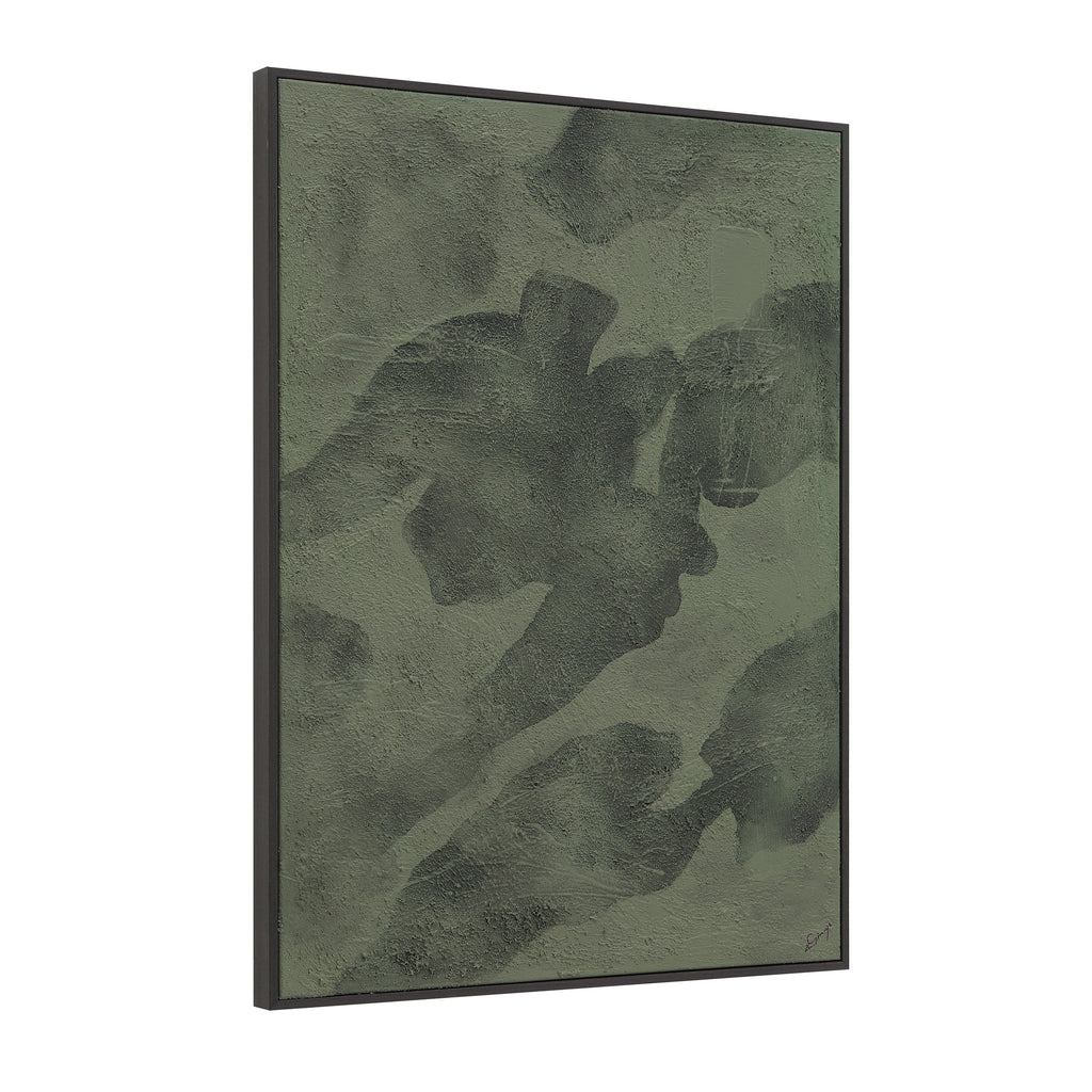 Olivea wall art by Renwil, cotton canvas, charcoal frame