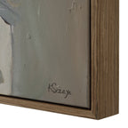 Paine wall art by Renwil, cotton canvas, medium walnut frame