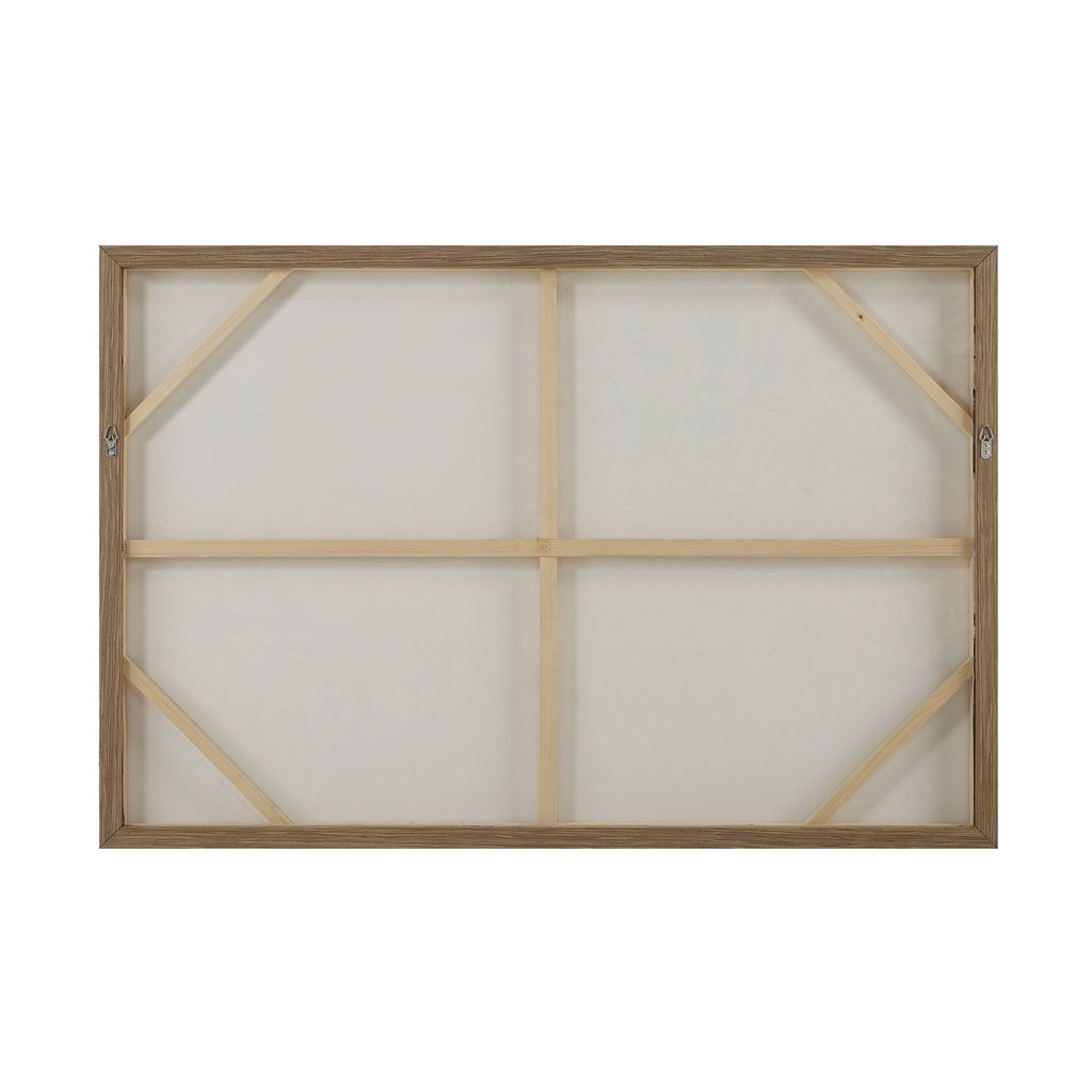 Paine wall art by Renwil, cotton canvas, medium walnut frame