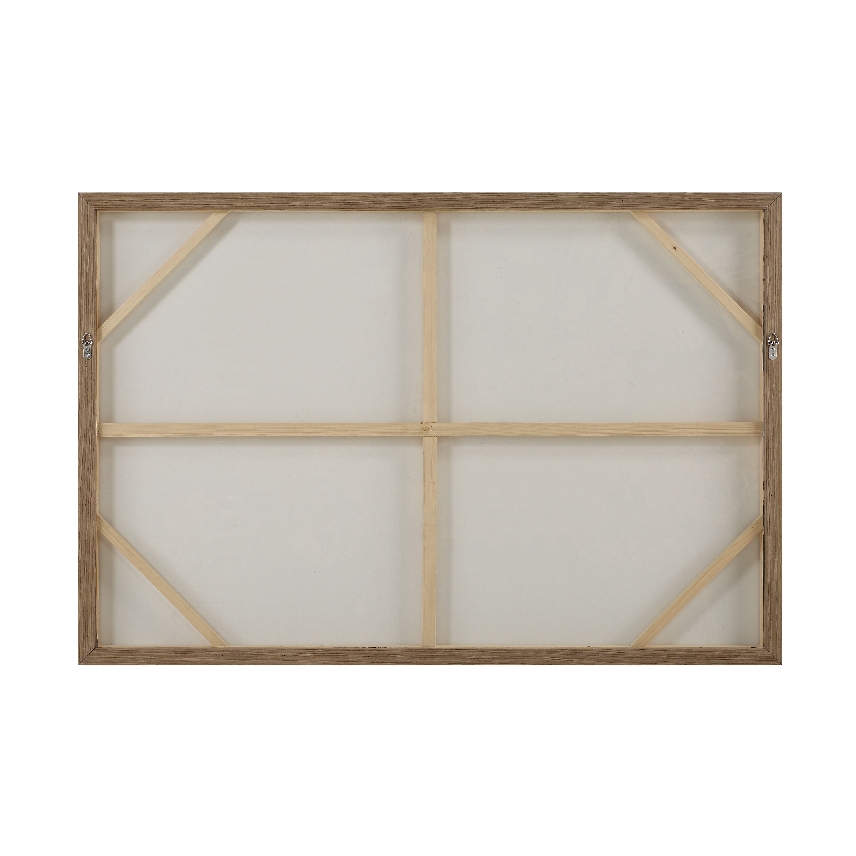 Paine wall art by Renwil, cotton canvas, medium walnut frame