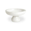Palermo pedestal bowl by Moe's Home Collection, Rajnagar white marble, footed