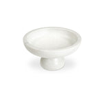 Palermo pedestal bowl by Moe's Home Collection, Rajnagar white marble, footed