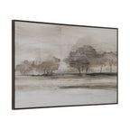 Pallini wall art by Renwil, cotton canvas, black oak veneer frame