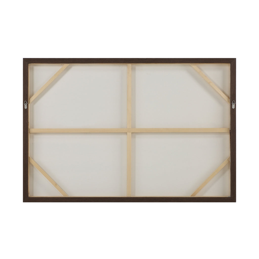 Pallini wall art by Renwil, cotton canvas, black oak veneer frame