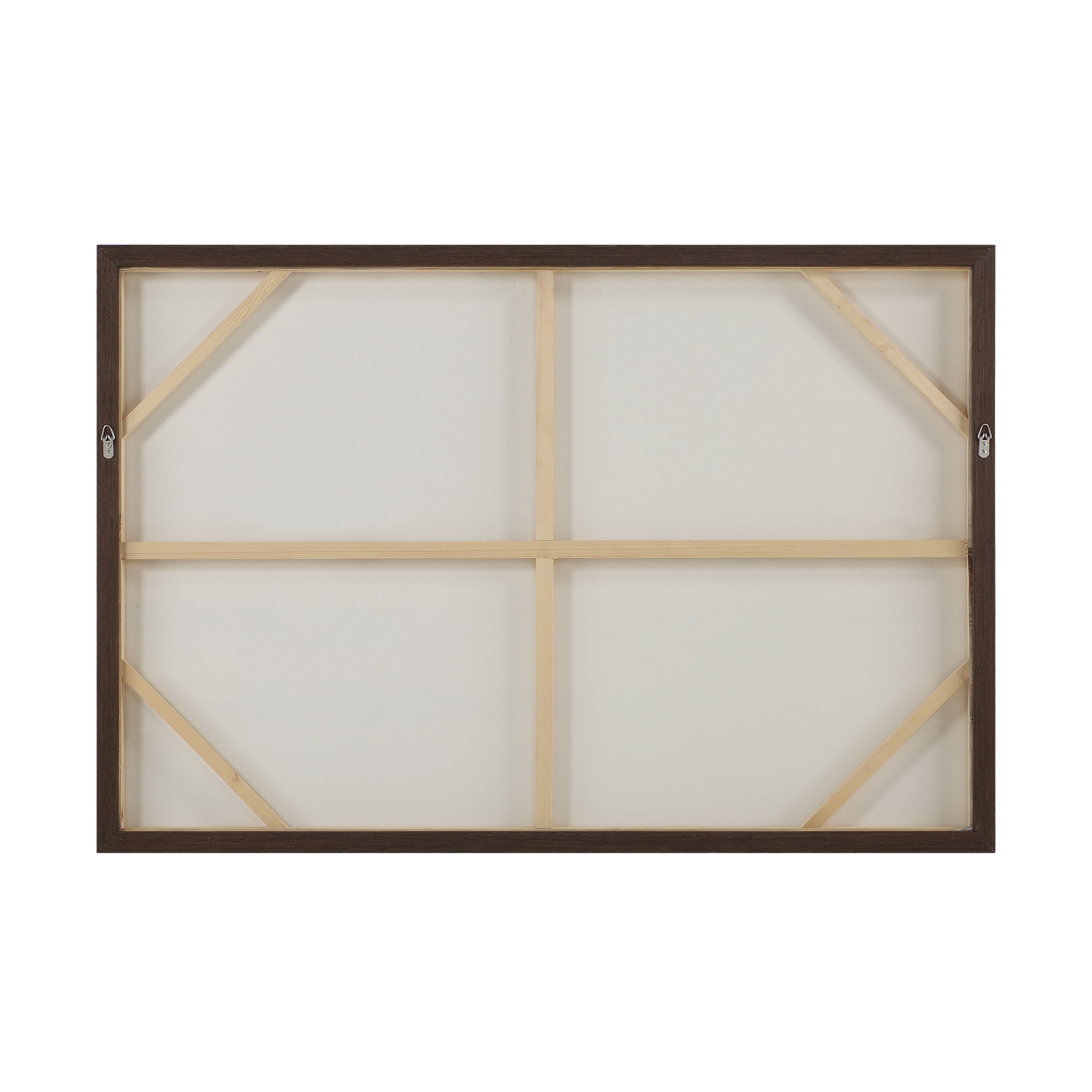 Pallini wall art by Renwil, cotton canvas, black oak veneer frame