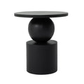 Paola accent table by Renwil, mango wood, matte black finish