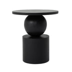 Paola accent table by Renwil, mango wood, matte black finish
