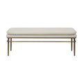 Paredes bench by Renwil, poly-linen, natural finish