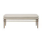 Paredes bench by Renwil, poly-linen, natural finish