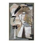 Pascal wall art by Renwil, cotton canvas, medium walnut frame