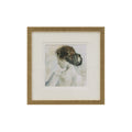 Penelope wall decor by Renwil, rag paper, antique brass frame