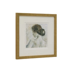 Penelope wall decor by Renwil, rag paper, antique brass frame