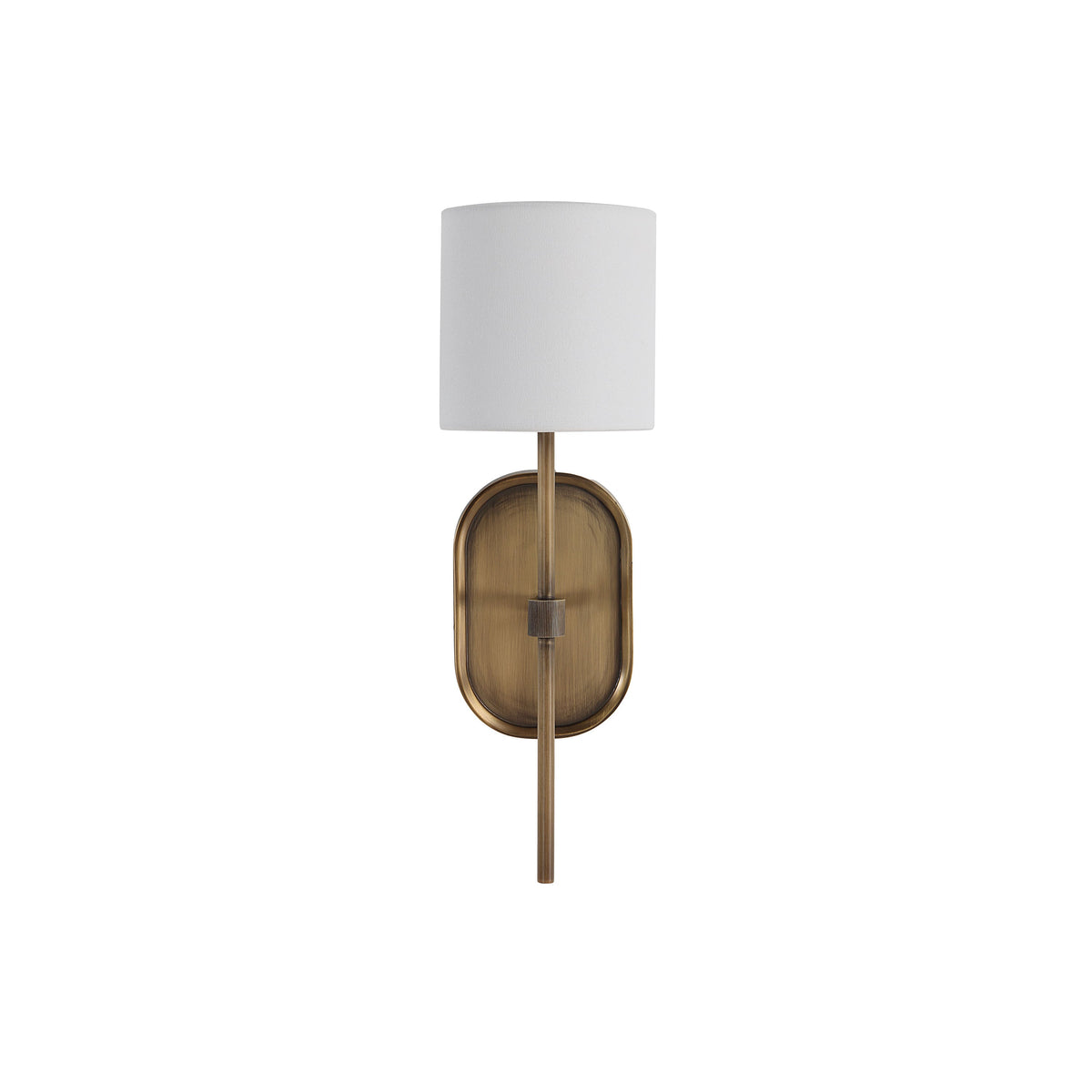 Peonia wall sconce by Renwil, forged iron, antique brass finish