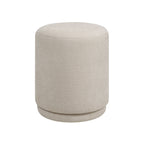 Persea ottoman by Renwil, chenille, cool grey finish