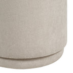 Persea ottoman by Renwil, chenille, cool grey finish