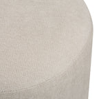 Persea ottoman by Renwil, chenille, cool grey finish