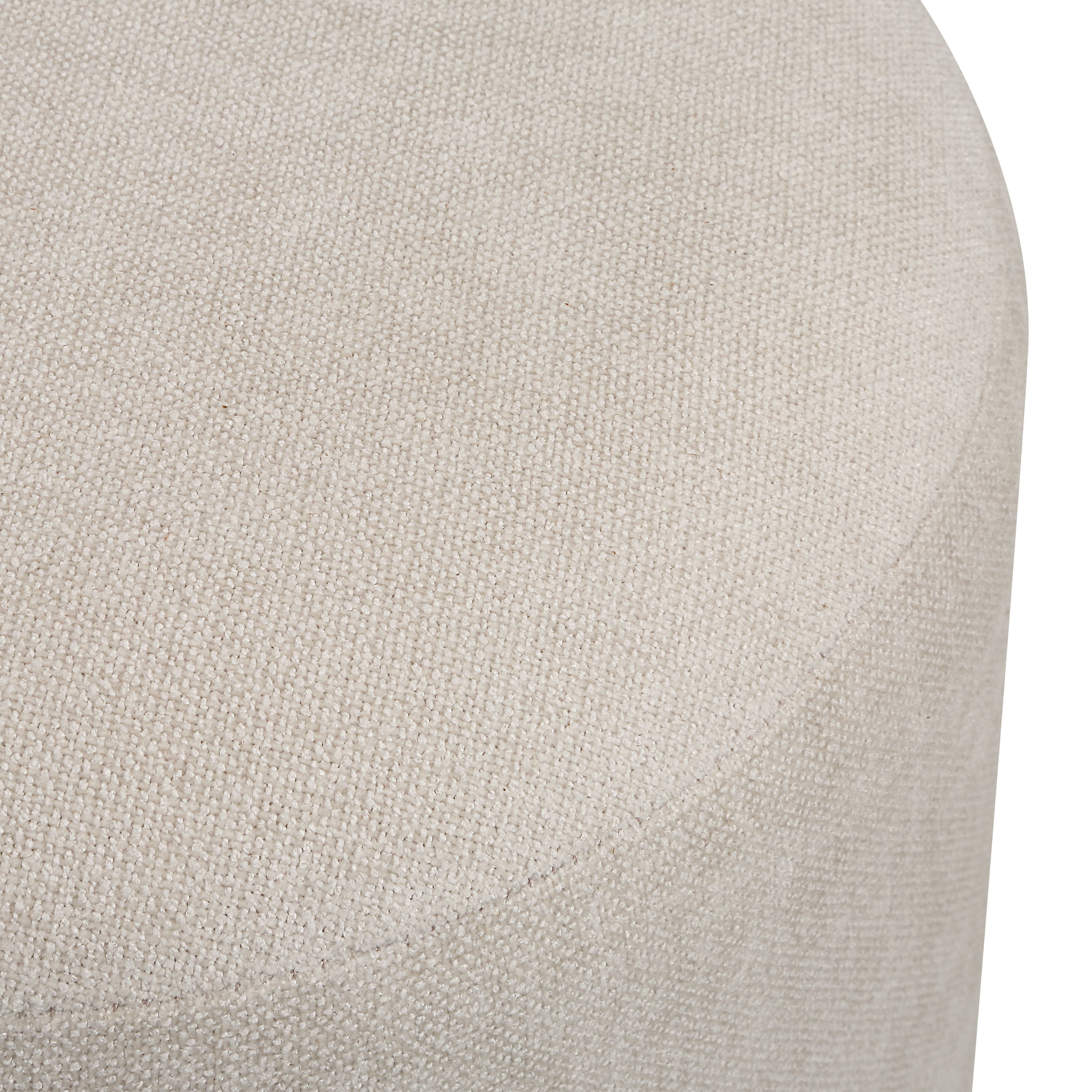 Persea ottoman by Renwil, chenille, cool grey finish