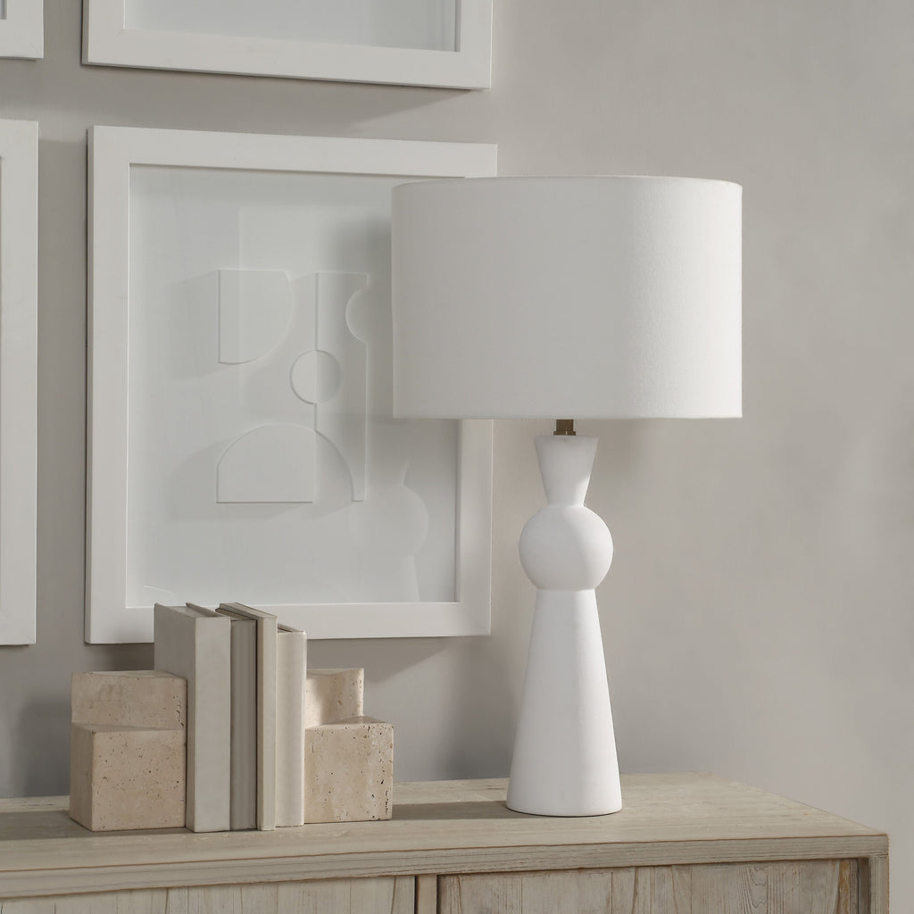 Petra table lamp by Renwil, ceramic base, hand-finished