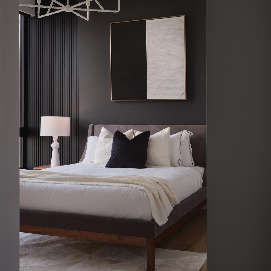 Petra table lamp by Renwil, ceramic base, hand-finished