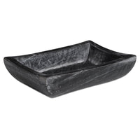 Piero basin by Moe's Home Collection, Selwara black marble, rectangular