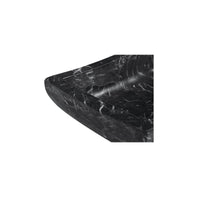 Piero basin by Moe's Home Collection, Selwara black marble, rectangular