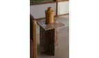 Orange Levante Marble Blair Accent Table
