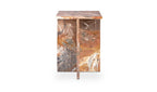 Orange Levante Marble Blair Accent Table