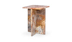 Orange Levante Marble Blair Accent Table