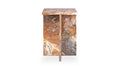 Orange Levante Marble Blair Accent Table