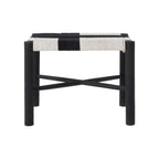 Plex stool by Renwil, mango wood, matte black finish