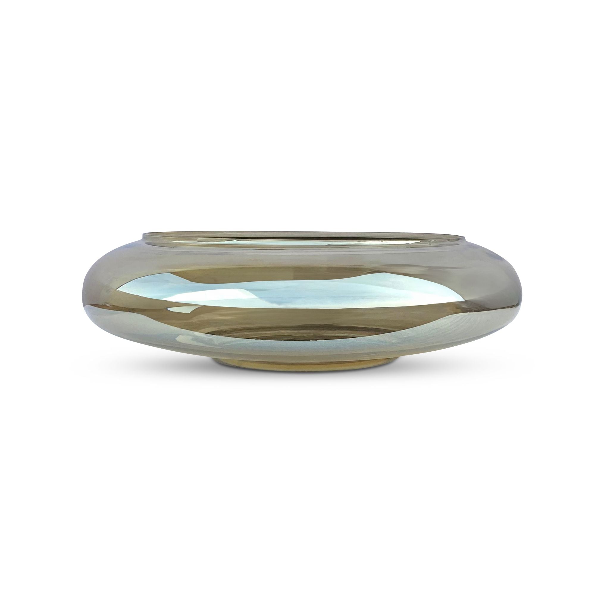 Polene bowl by Moe's Home Collection, smoky brown glass, hand-blown large