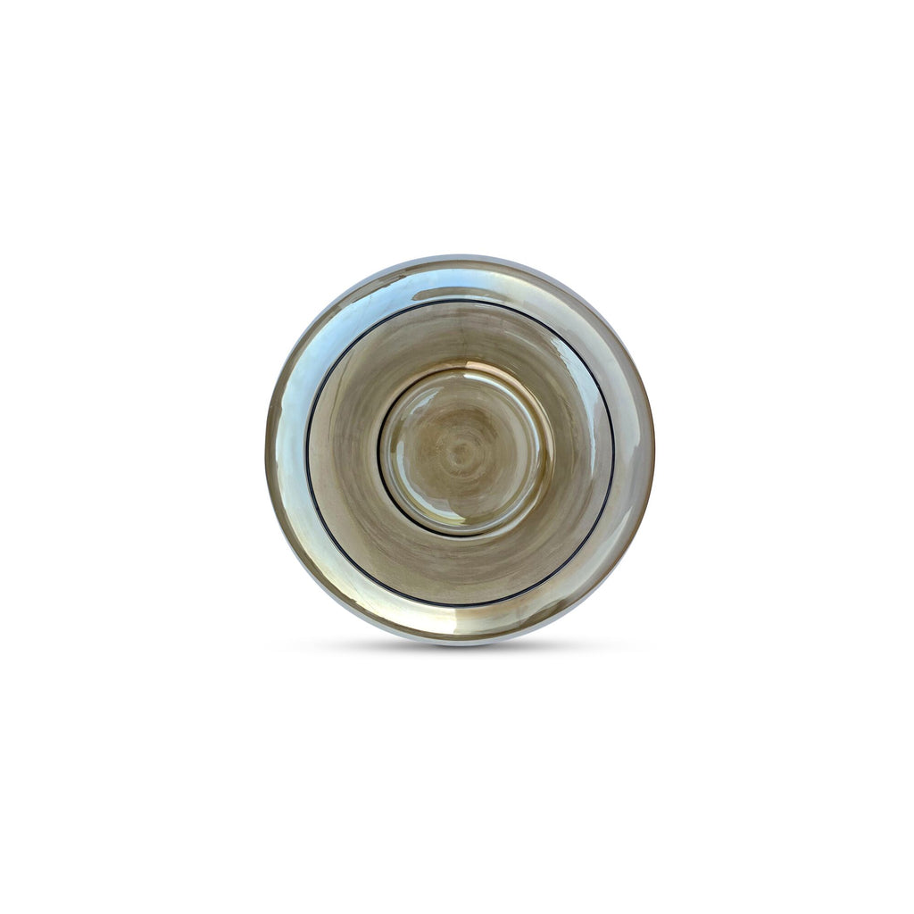 Polene bowl by Moe's Home Collection, smoky brown glass, hand-blown large