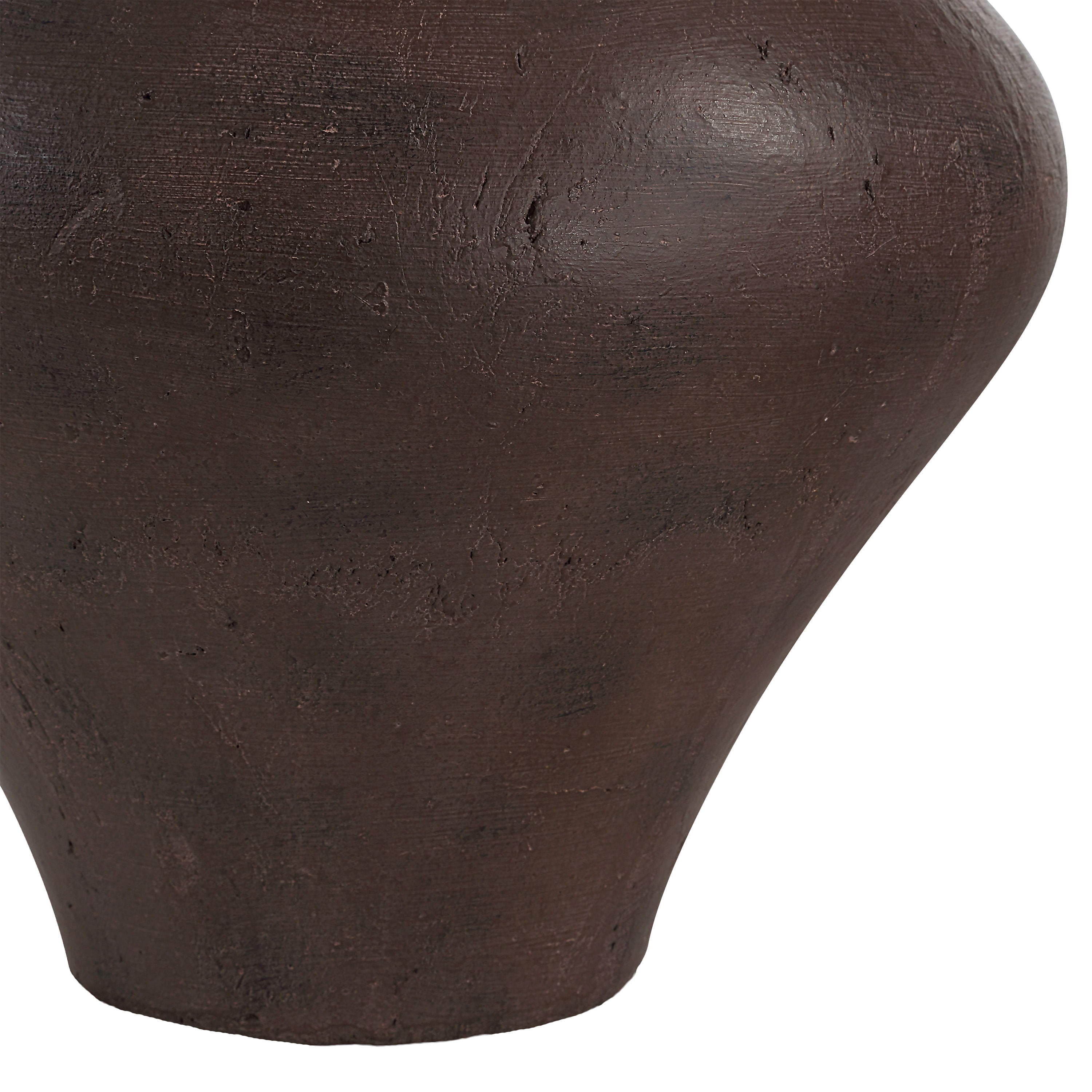 Pontia table lamp by Renwil, ceramic base, warm brown glaze