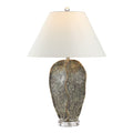 Poppi table lamp by Renwil, resin base, dark green finish