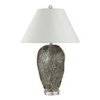 Poppi table lamp by Renwil, resin base, dark green finish