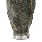 Poppi table lamp by Renwil, resin base, dark green finish