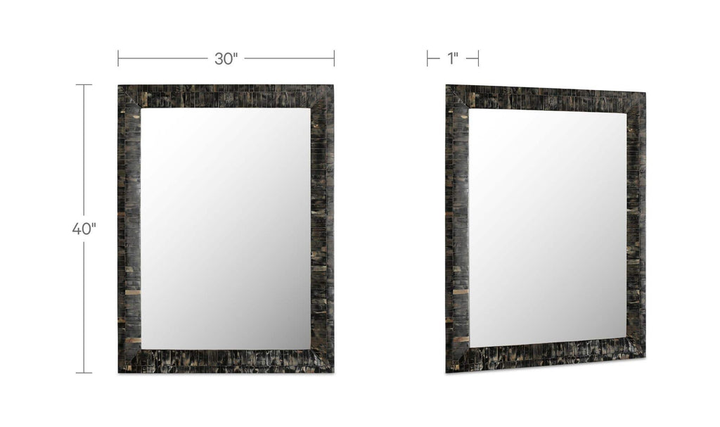 Horn Inlay Avis Mirror