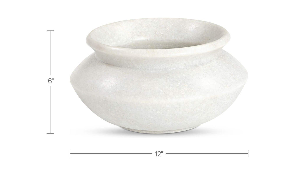 White Marble Romano Vessel