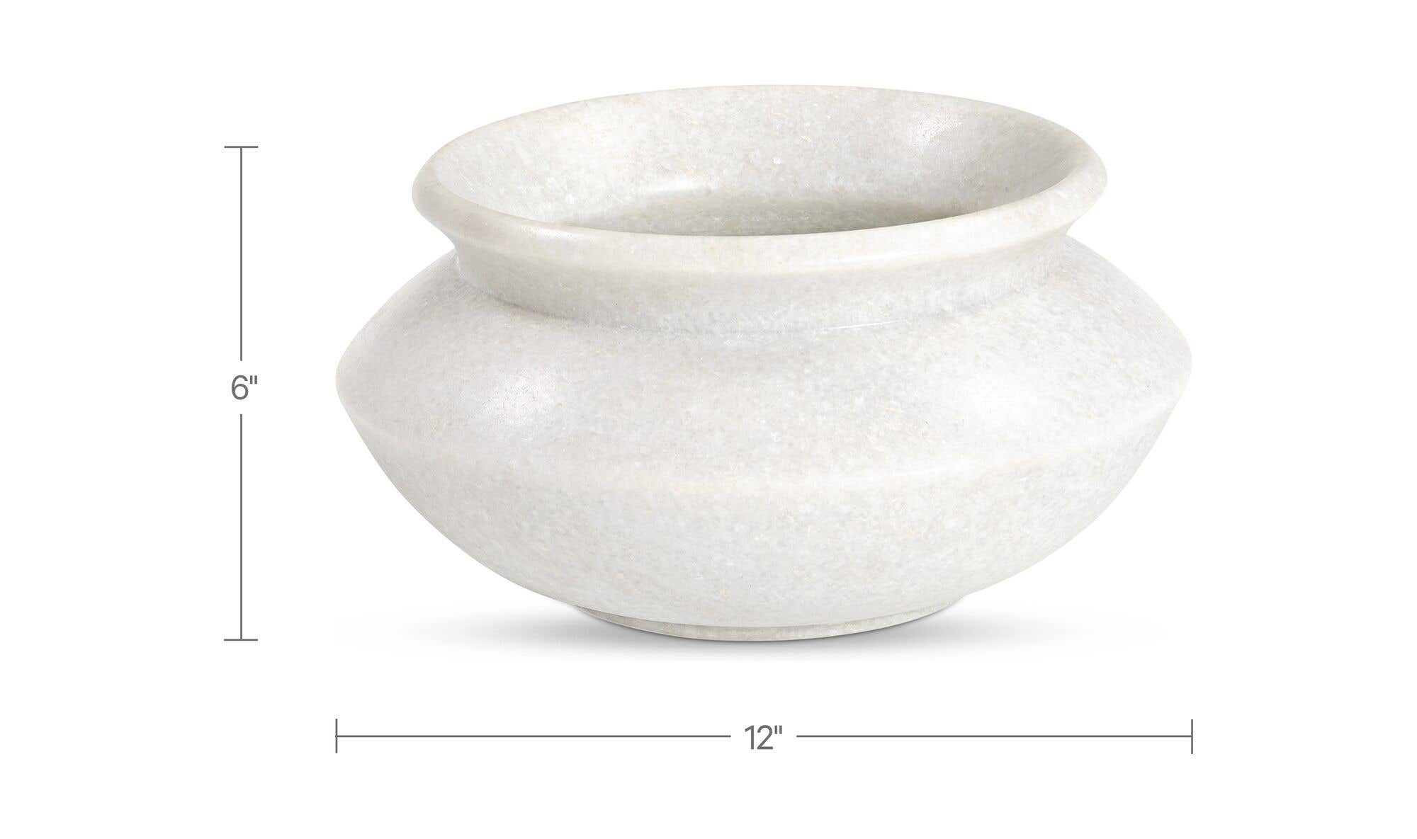 White Marble Romano Vessel