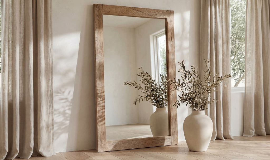 Reclaimed Wood Orchard Floor Mirror