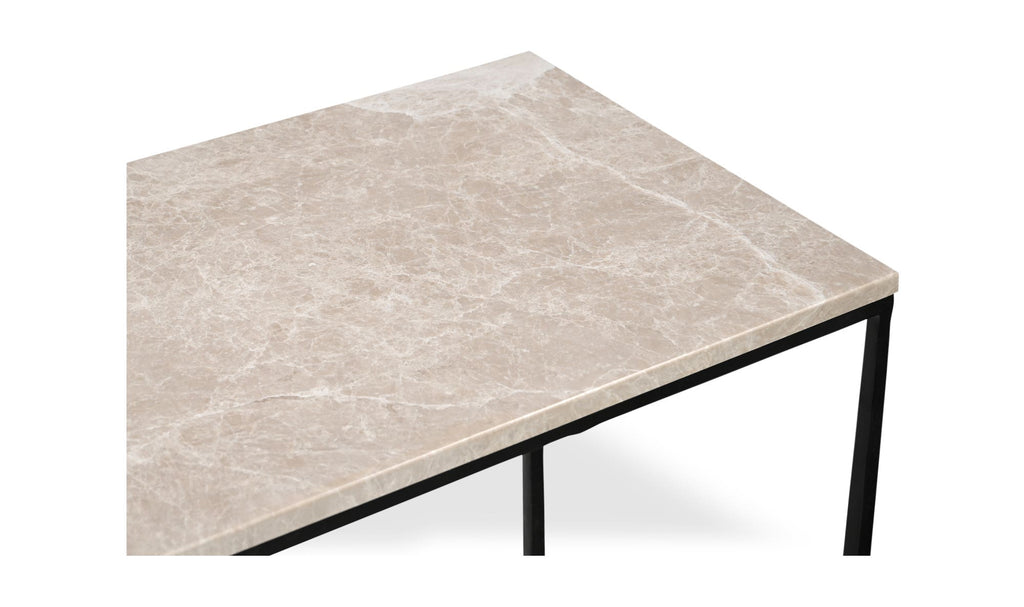 Botticino Marble River Console Table
