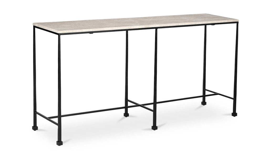 Botticino Marble River Console Table