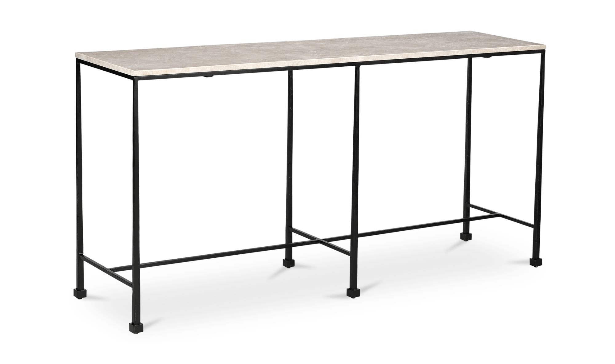 Botticino Marble River Console Table