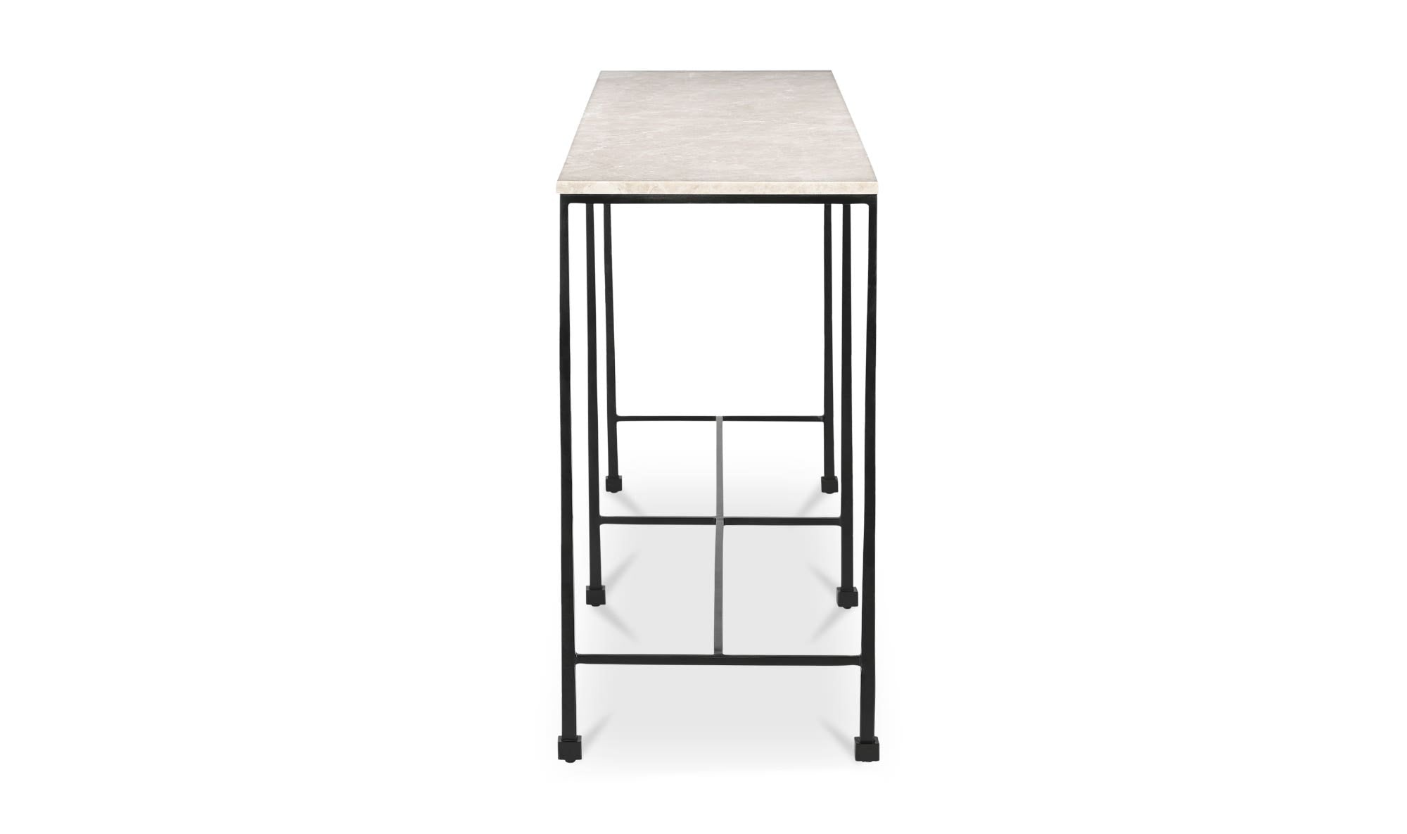 Botticino Marble River Console Table